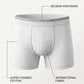Park Avenue Men White Cotton Blend Trunk
