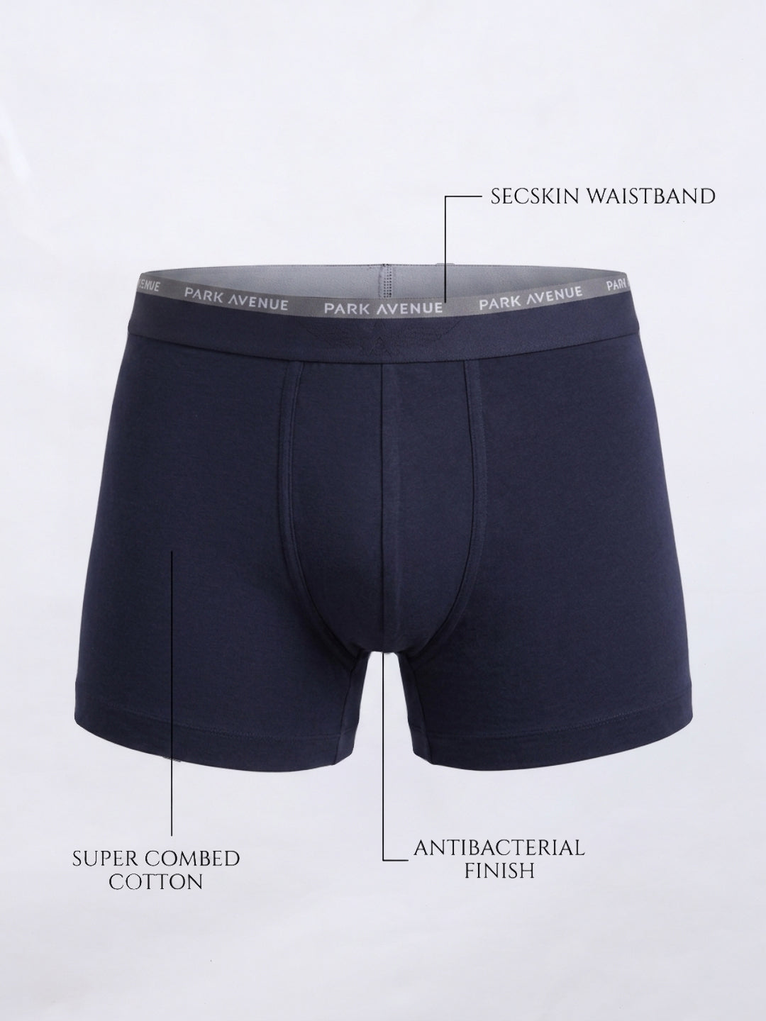 Park Avenue Men Blue Cotton Blend Trunk