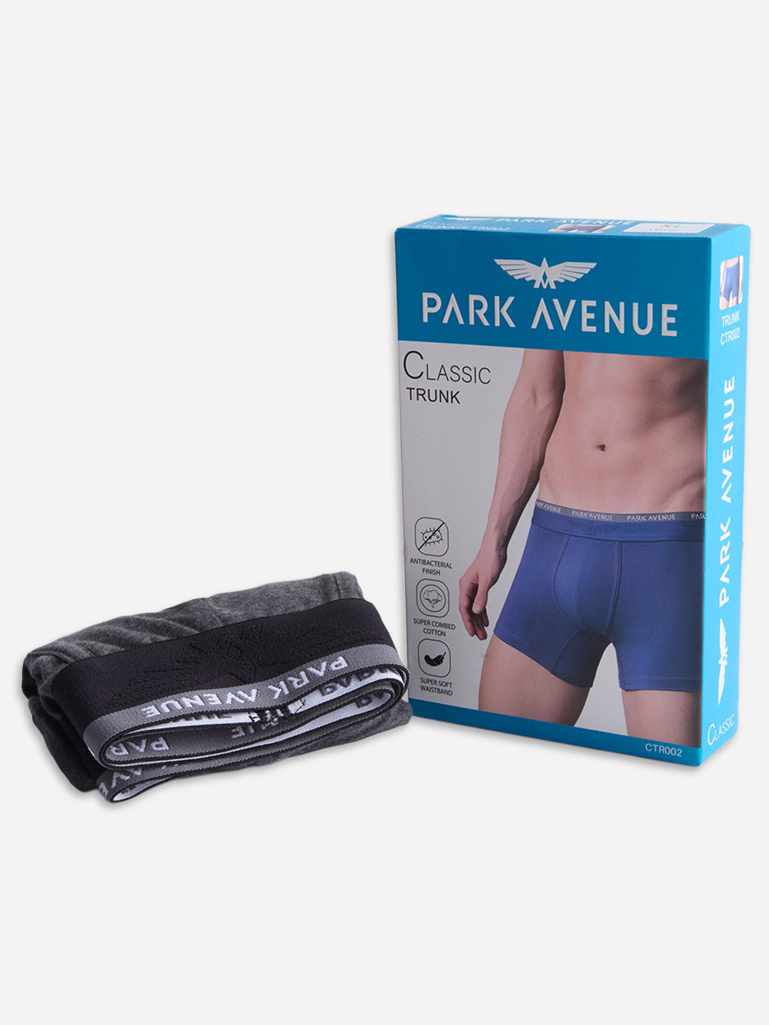 Park Avenue Men Grey Cotton Blend Trunk