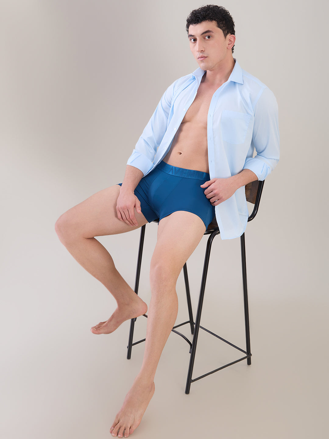Park Avenue Men Blue Nylon Blend Trunk