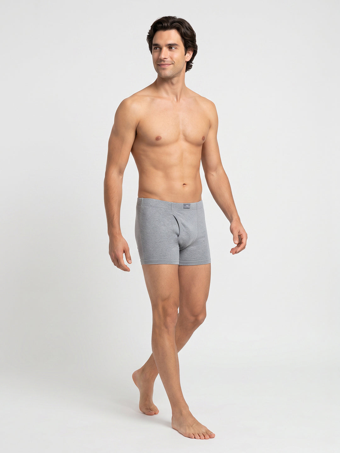Park Avenue Men Grey Cotton Trunk