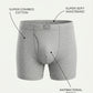 Park Avenue Men Grey Cotton Trunk