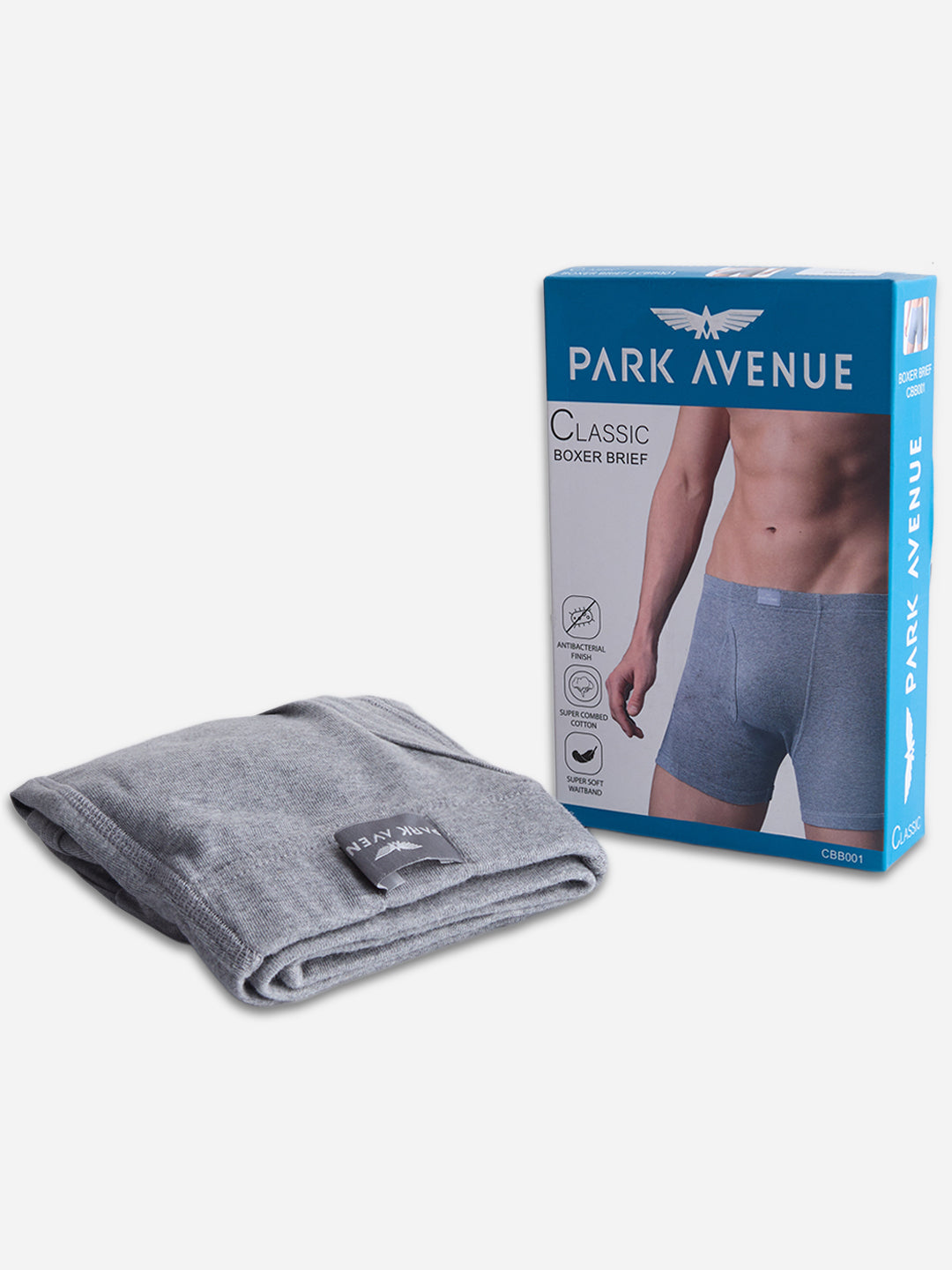 Park Avenue Men Grey Cotton Trunk
