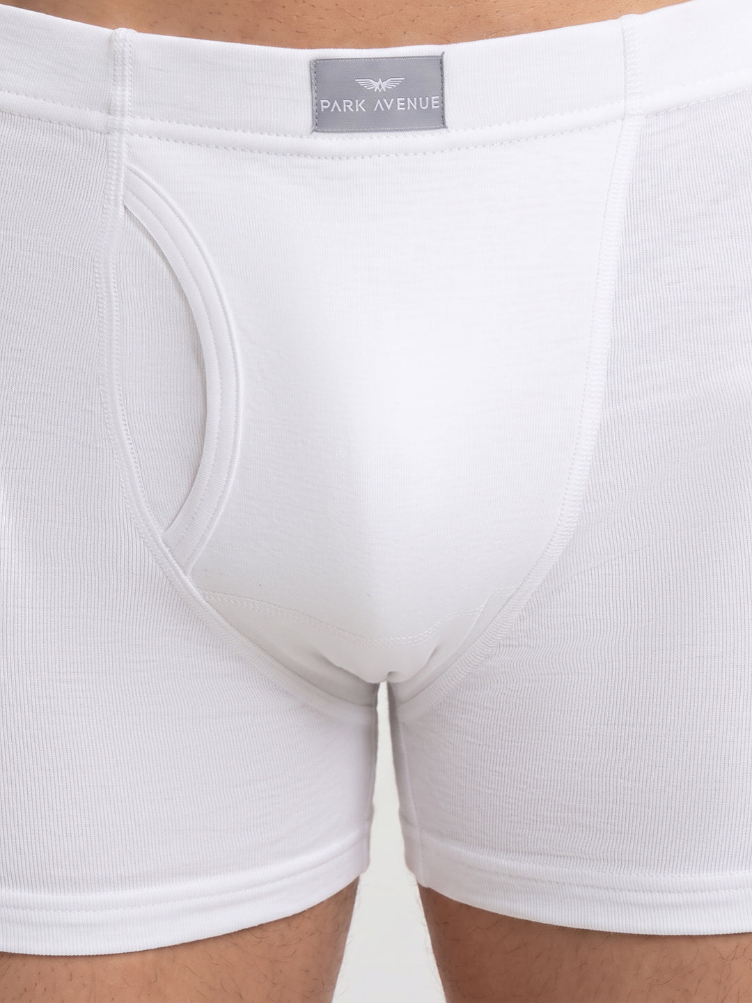 Park Avenue Men White Cotton Trunk