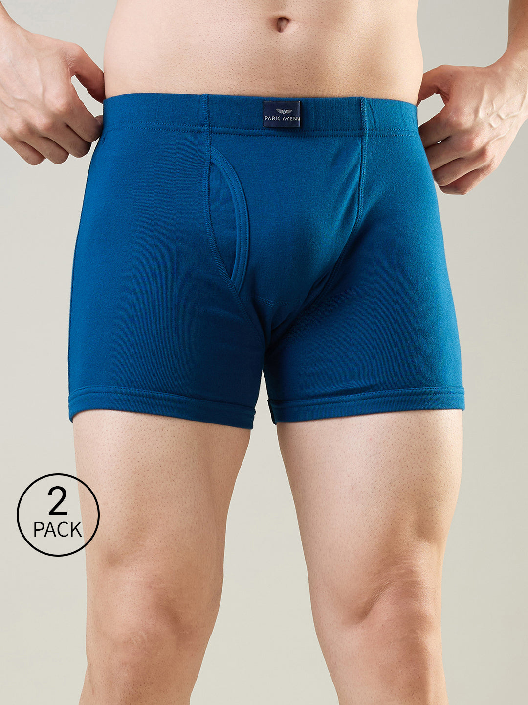 Park Avenue Men Blue Cotton Trunk Pack Of 2