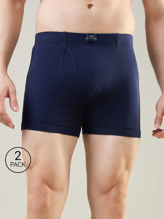 Park Avenue Men Blue Cotton Trunk Pack Of 2
