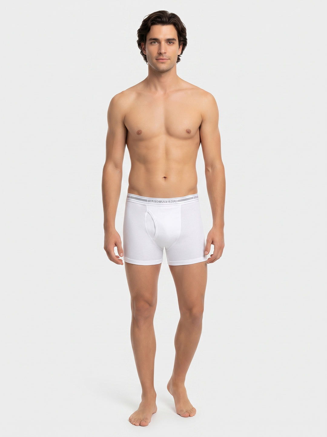 Park Avenue Men White Cotton Trunk