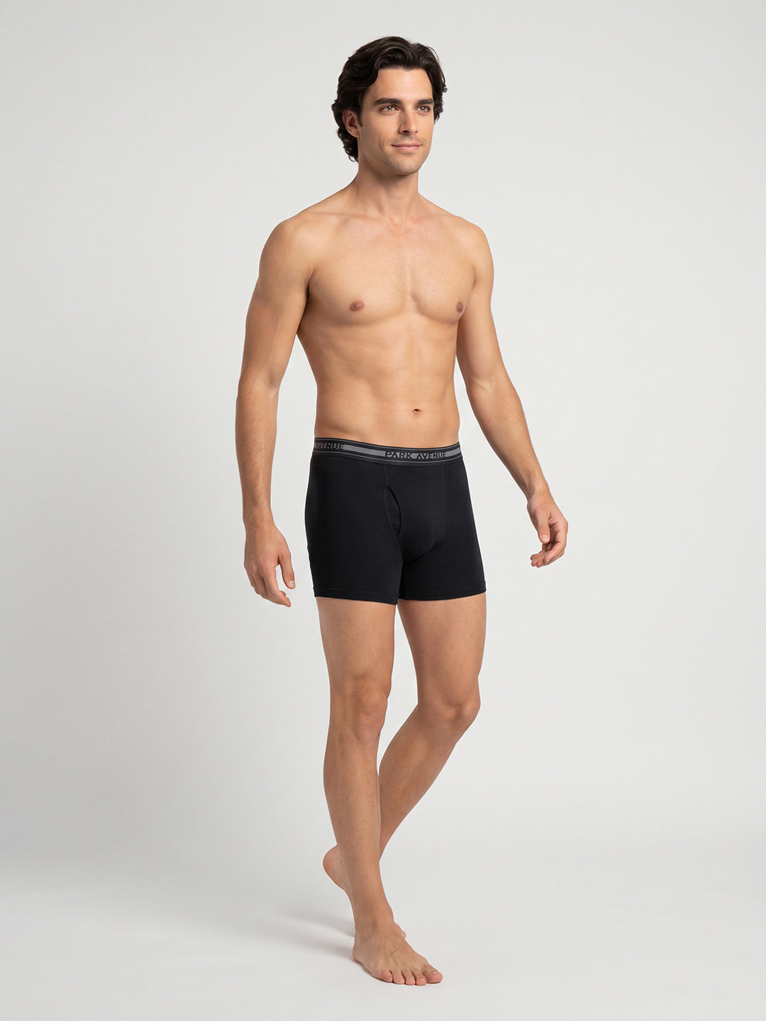 Park Avenue Men Black Cotton Trunk Pack Of 2