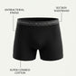 Park Avenue Men Black Cotton Trunk Pack Of 2