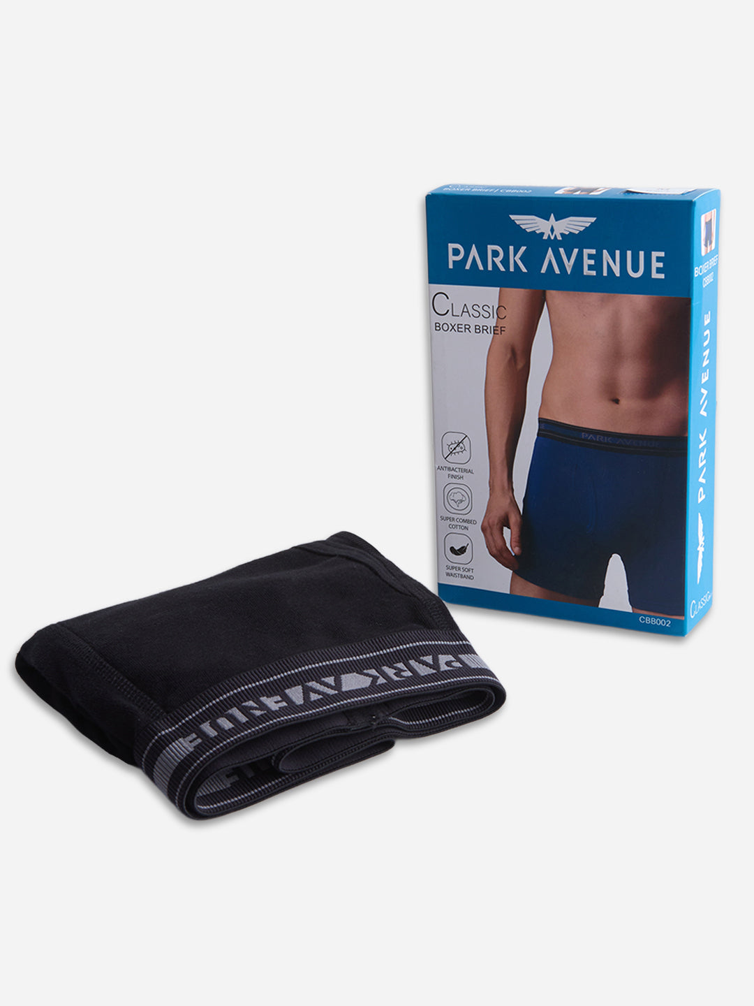 Park Avenue Men Black Cotton Trunk Pack Of 2
