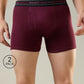 Park Avenue Men Maroon Cotton Trunk Pack Of 2
