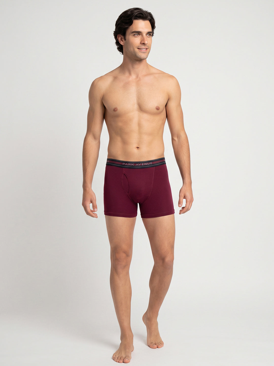 Park Avenue Men Maroon Cotton Trunk Pack Of 2
