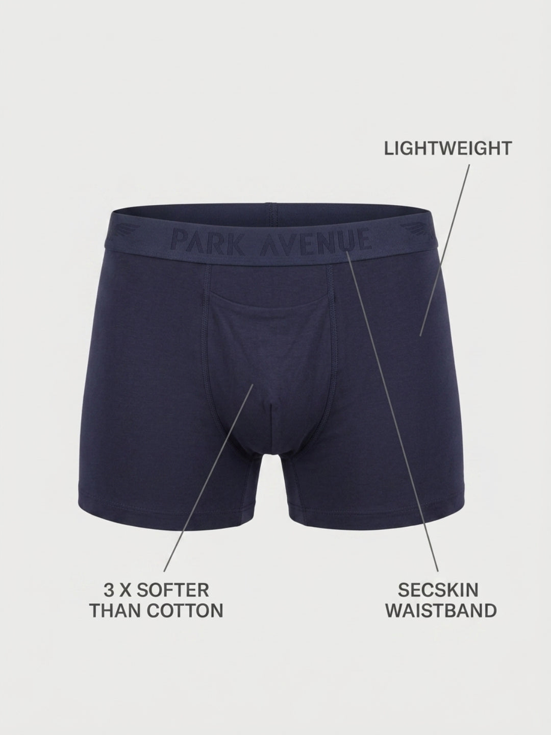 Park Avenue Men Blue Modal Blend Trunk