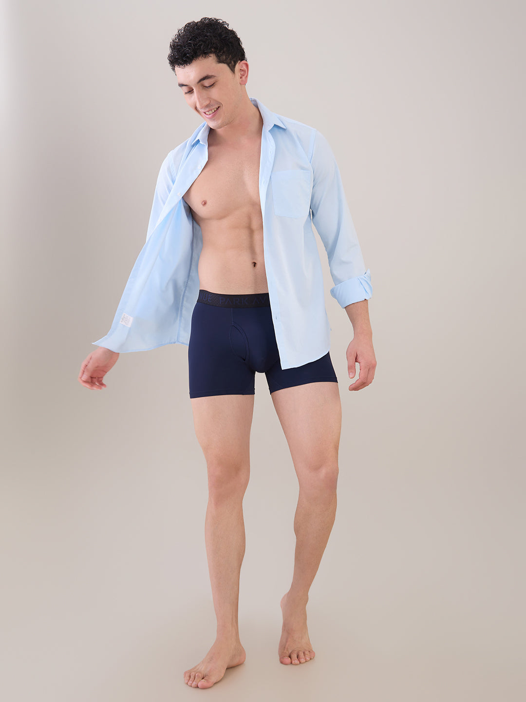 Park Avenue Men Blue Nylon Blend Trunk