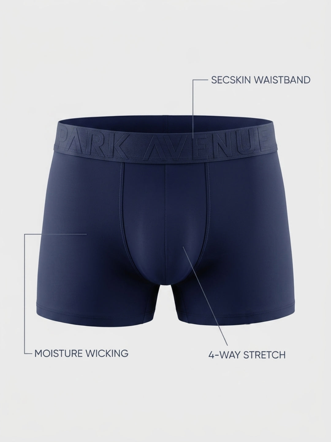 Park Avenue Men Blue Nylon Blend Trunk