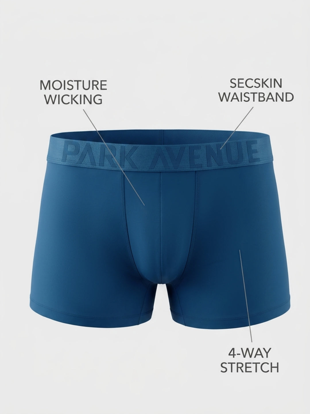 Park Avenue Men Blue Nylon Blend Trunk