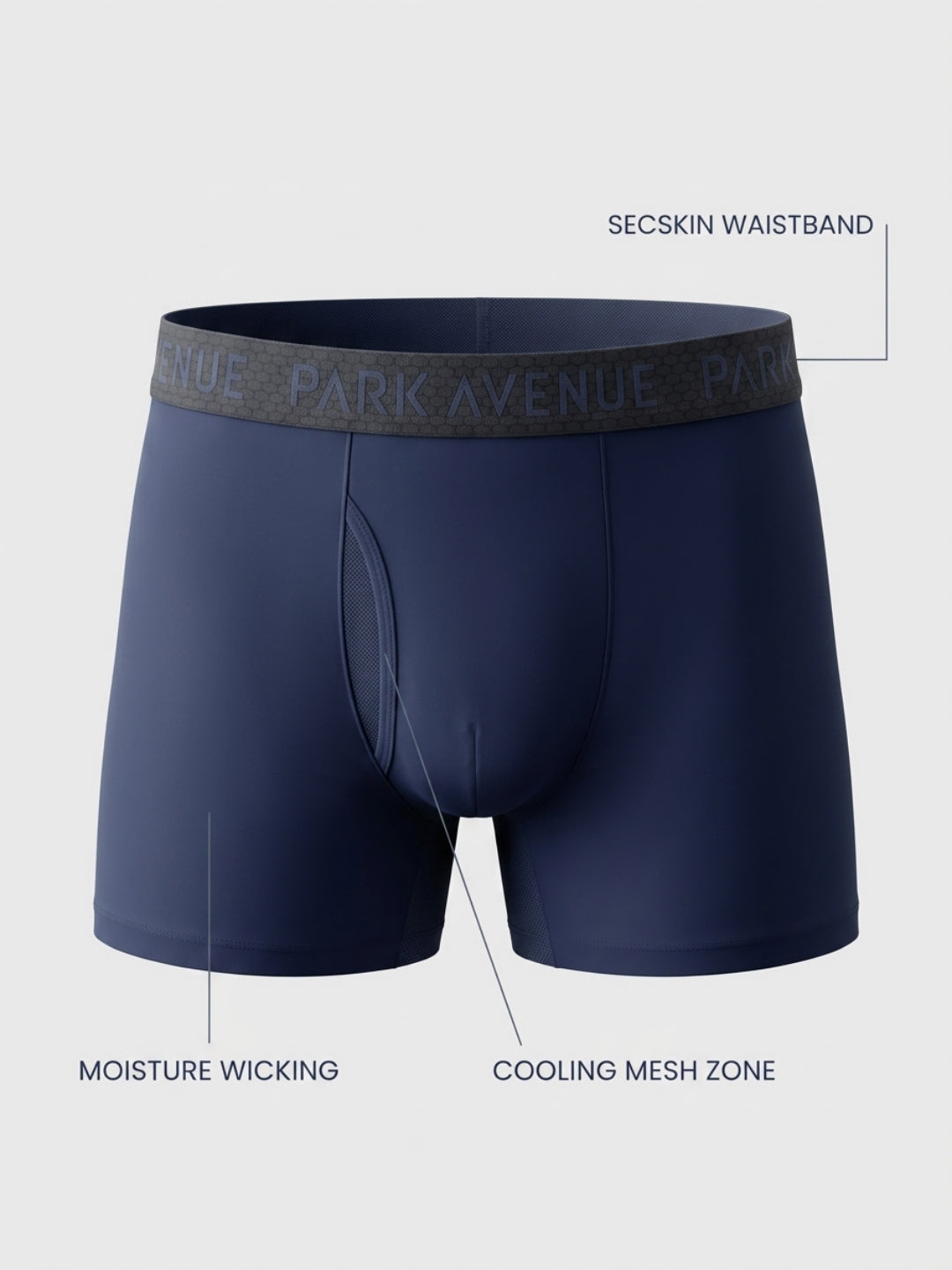 Park Avenue Men Blue Nylon Blend Trunk