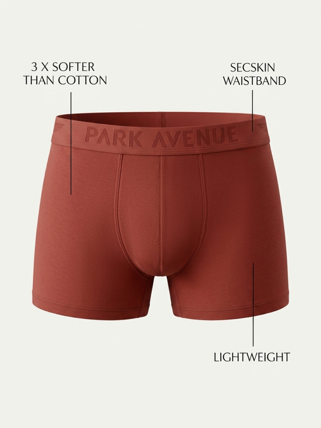 Park Avenue Men Marron Modal Blend Trunk