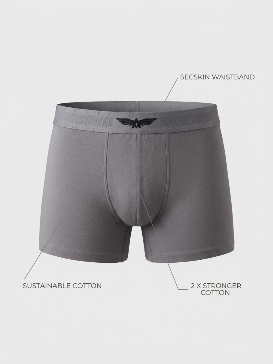 Park Avenue Men Grey Sup Blend Trunk
