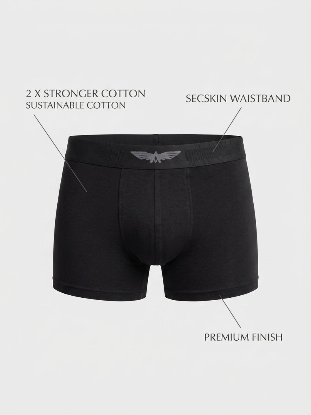 Park Avenue Men Black Sup Blend Trunk