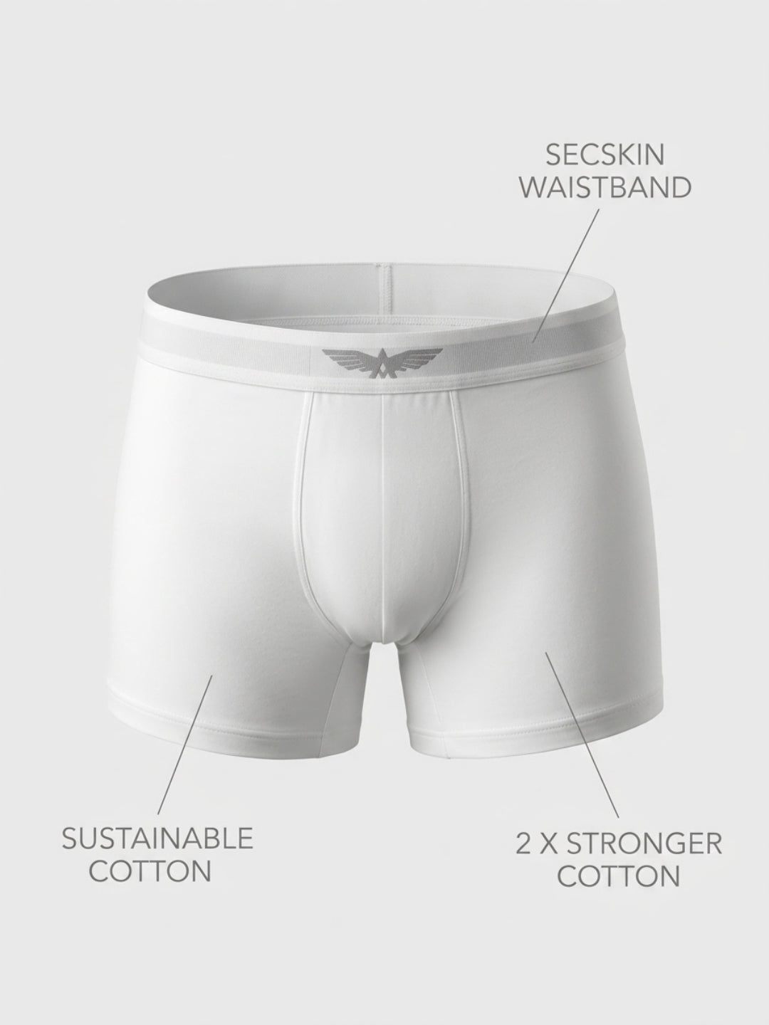 Park Avenue Men White Sup Blend Trunk