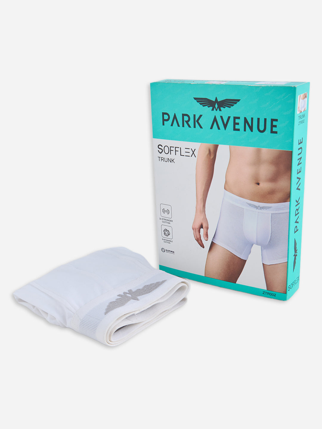 Park Avenue Men White Sup Blend Trunk