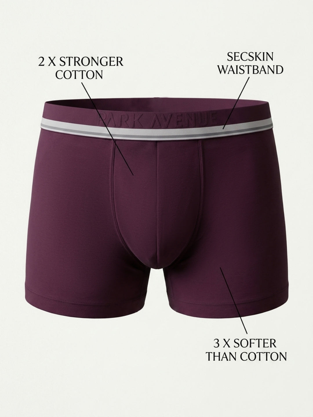 Park Avenue Men Maroon Modal Blend Trunk