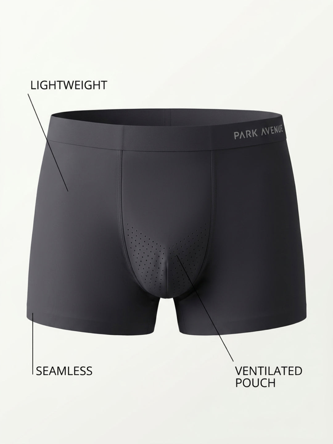Park Avenue Men Black Polyamide Blend Trunk