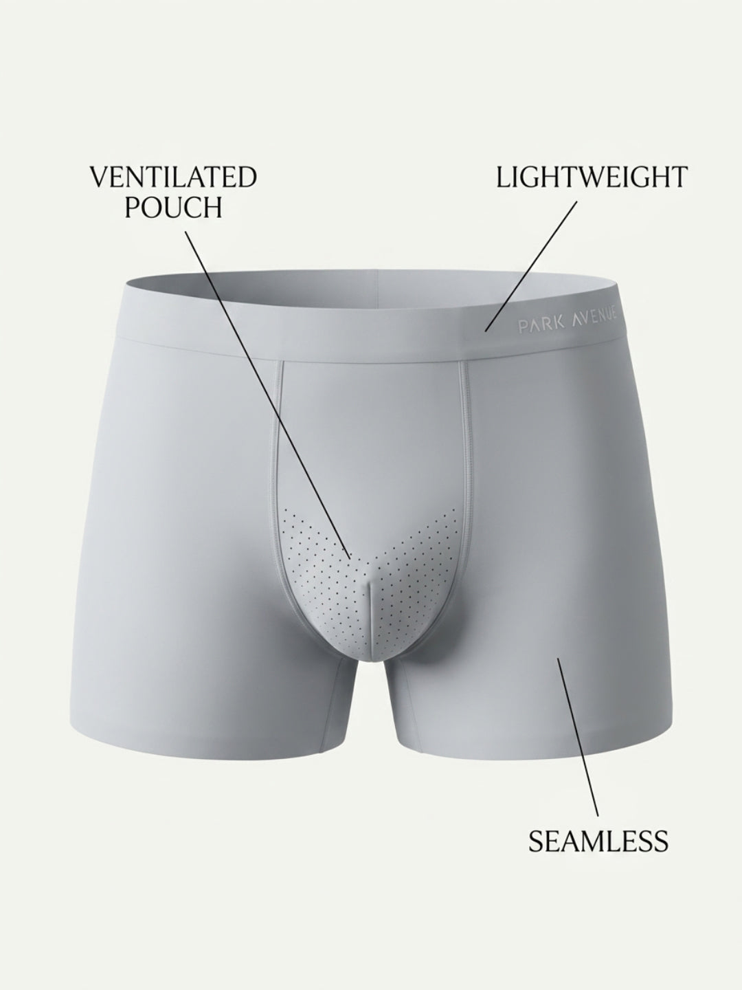 Park Avenue Men Grey Polyamide Blend Trunk