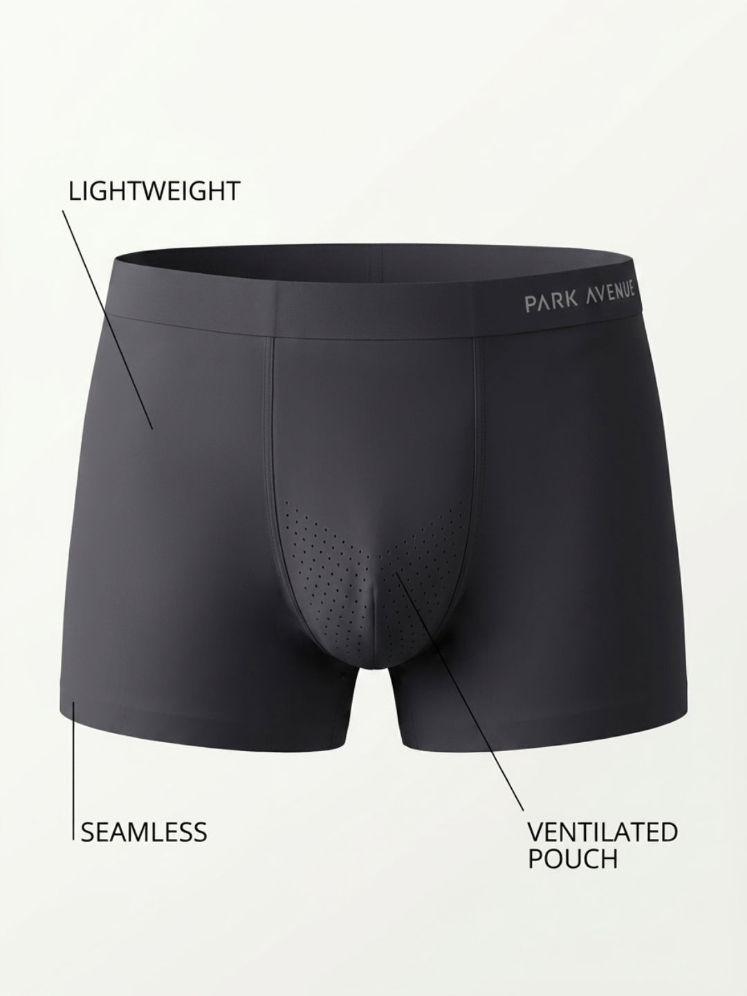 Park Avenue Men Black Polyamide Blend Trunk