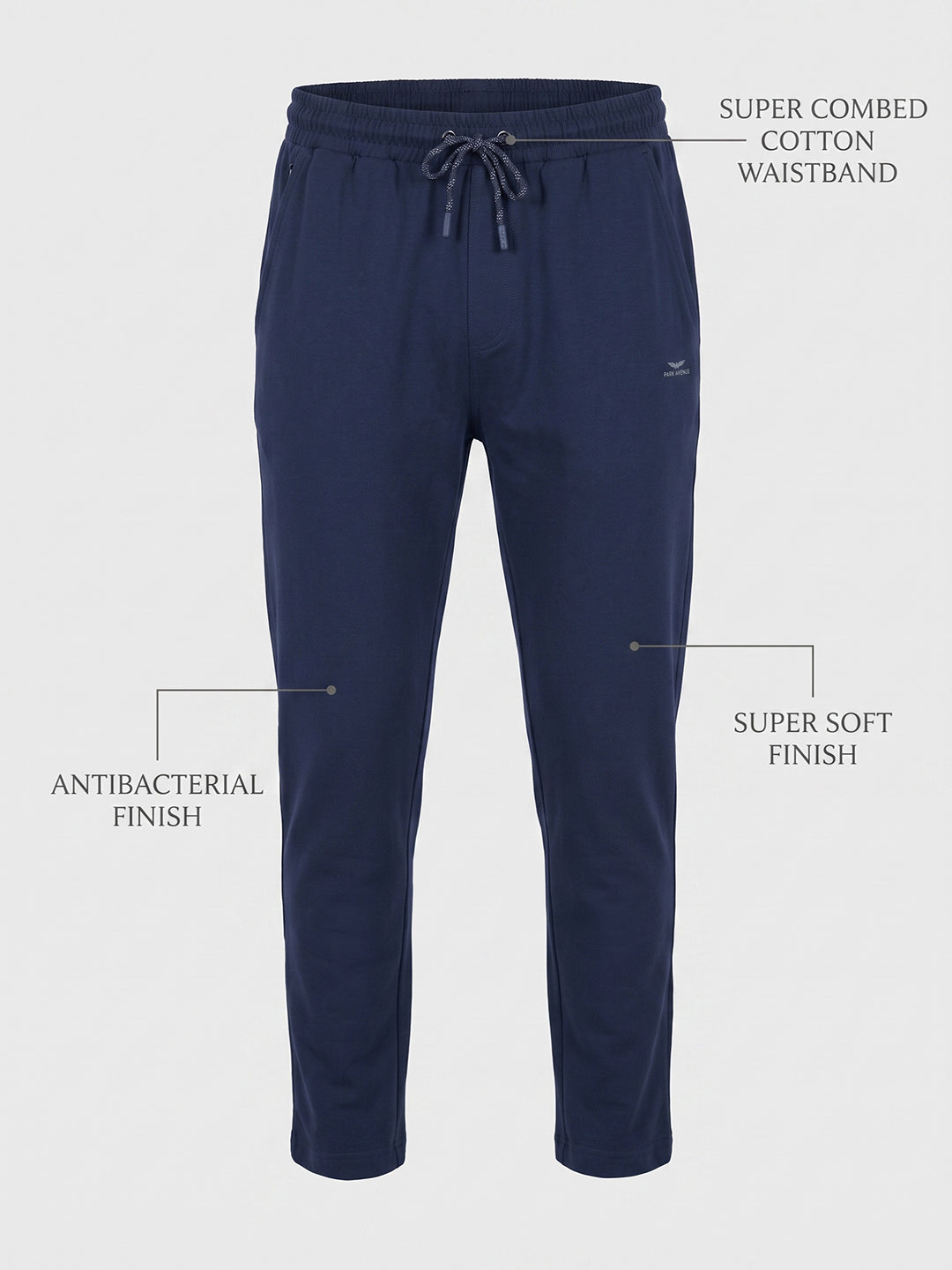 Park Avenue Men Blue Trackpant
