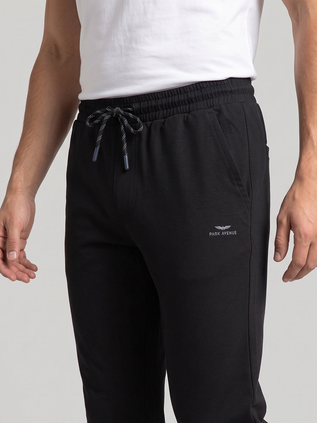 Park Avenue Men Black Trackpant