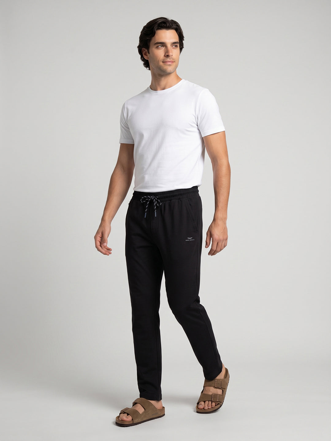 Park Avenue Men Black Trackpant