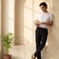 Park Avenue Men Black Trackpant