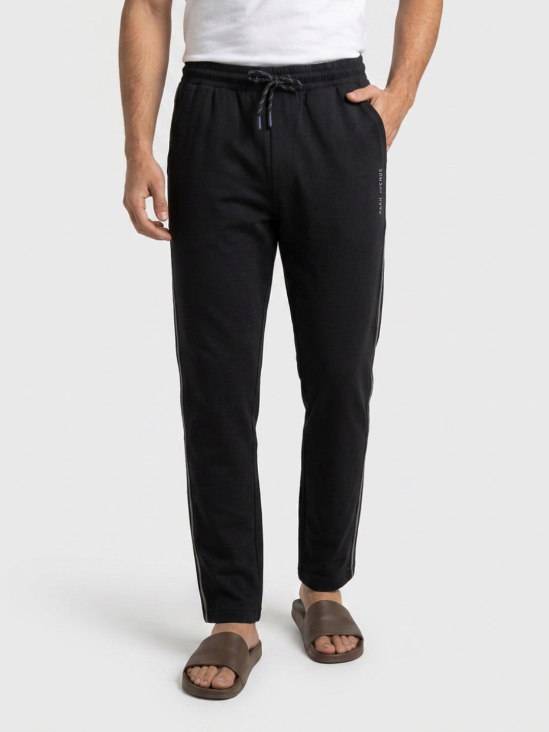 Park Avenue Men Black Trackpant