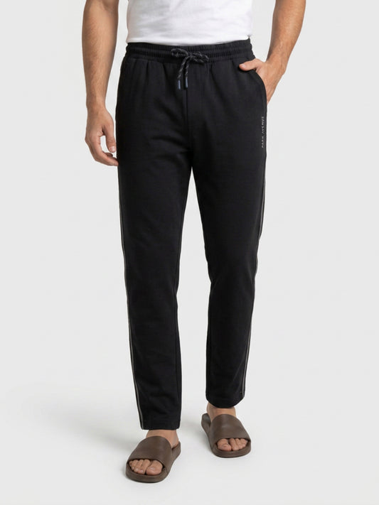 Park Avenue Men Black Trackpant