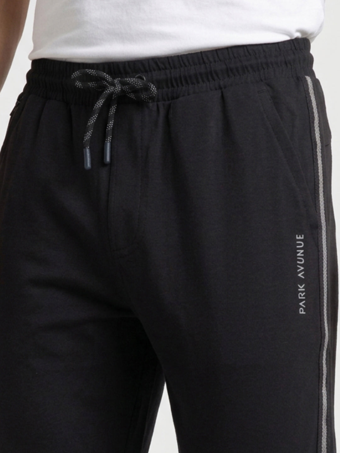 Park Avenue Men Black Trackpant