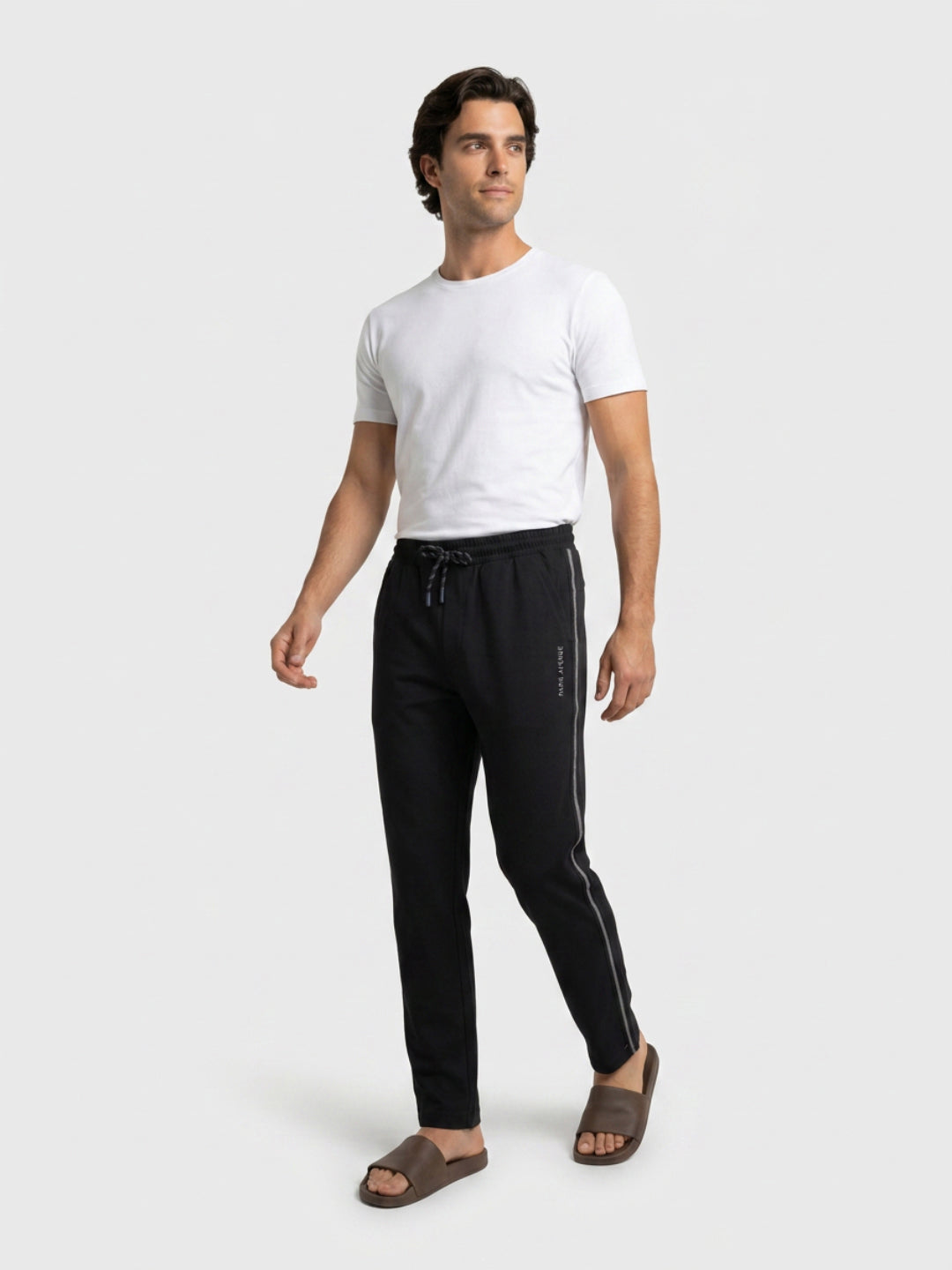 Park Avenue Men Black Trackpant