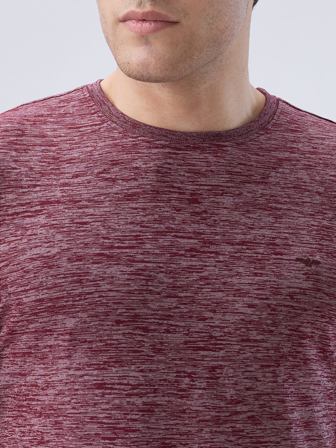 Park Avenue Men Maroon T-Shirt