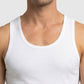 Park Avenue Men White Cotton Vest