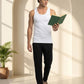Park Avenue Men White Cotton Vest