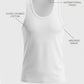 Park Avenue Men White Cotton Vest