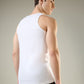 Park Avenue Men White Cotton Vest Pack Of 2