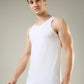 Park Avenue Men White Cotton Vest Pack Of 2