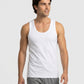 Park Avenue Men White Cotton Vest