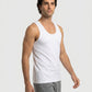 Park Avenue Men White Cotton Vest