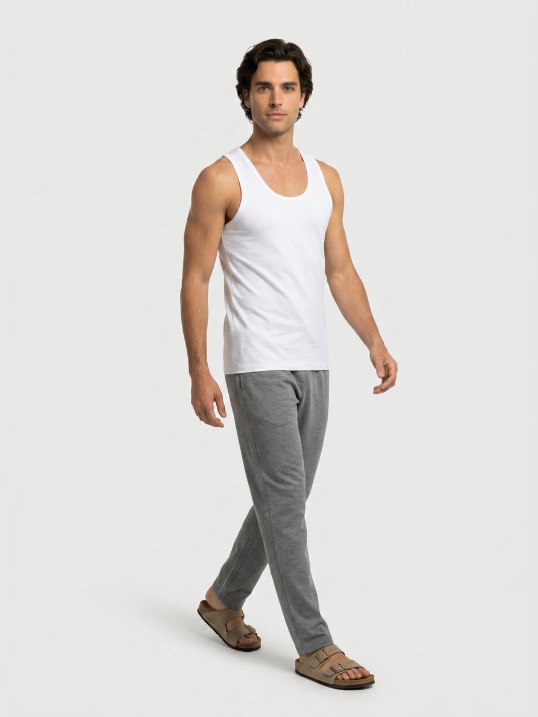 Park Avenue Men White Cotton Vest