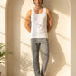 Park Avenue Men White Cotton Vest