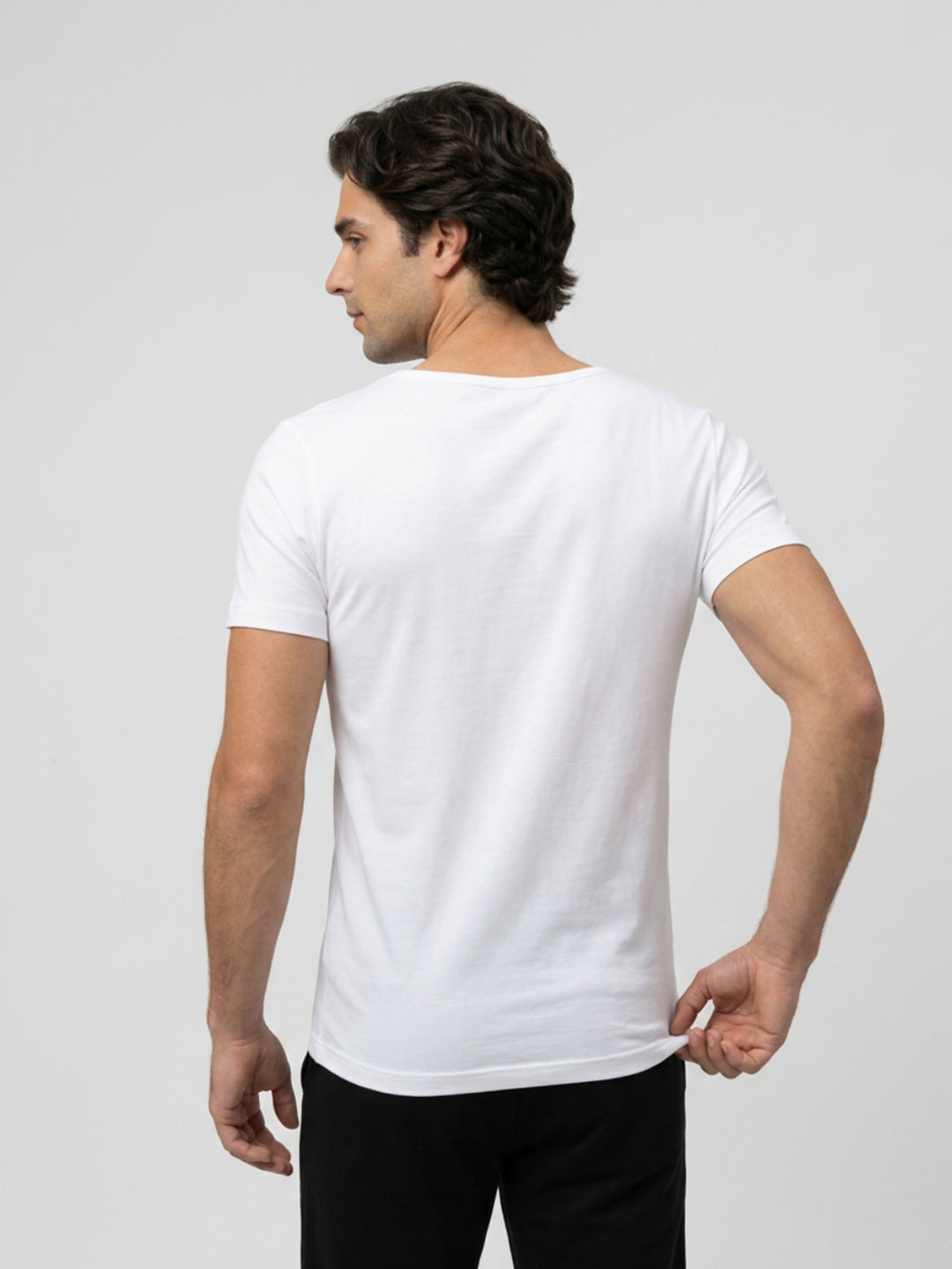Park Avenue Men White Cotton Vest