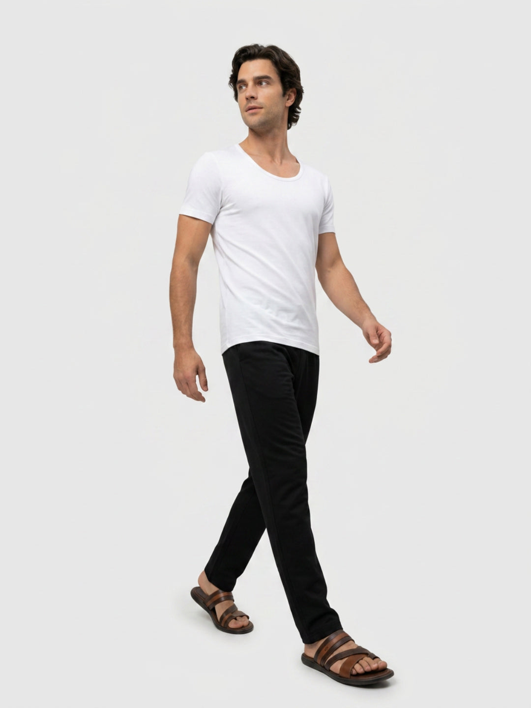 Park Avenue Men White Cotton Vest